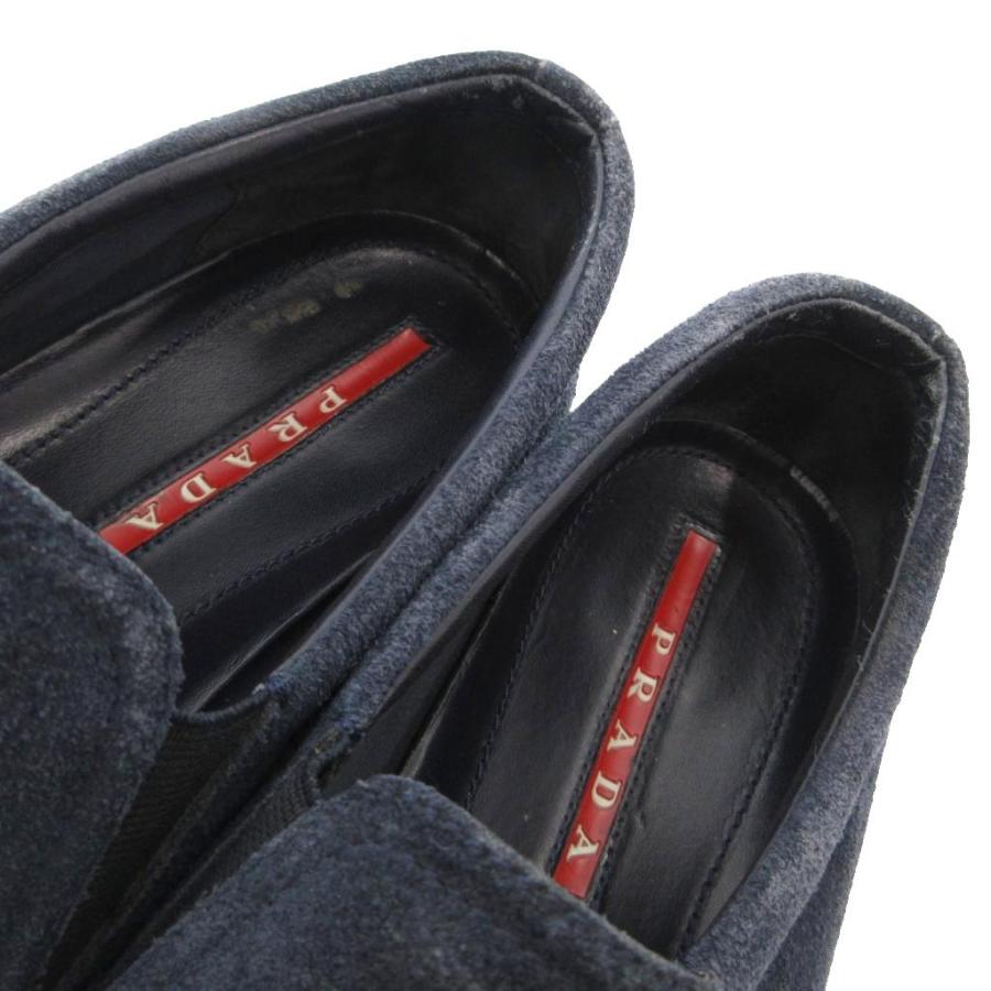 プラダスポーツ スリッポン スニーカー シューズ 27 スエード スウェード 紺 PRADA SPORT（プラダスポーツ） スリッポン スニーカー シューズ 27
