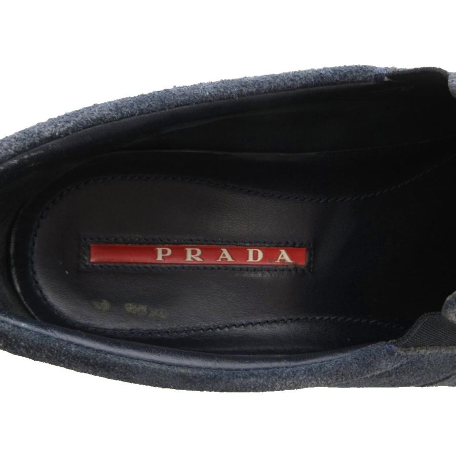プラダスポーツ スリッポン スニーカー シューズ 27 スエード スウェード 紺 PRADA SPORT（プラダスポーツ） スリッポン スニーカー シューズ 27