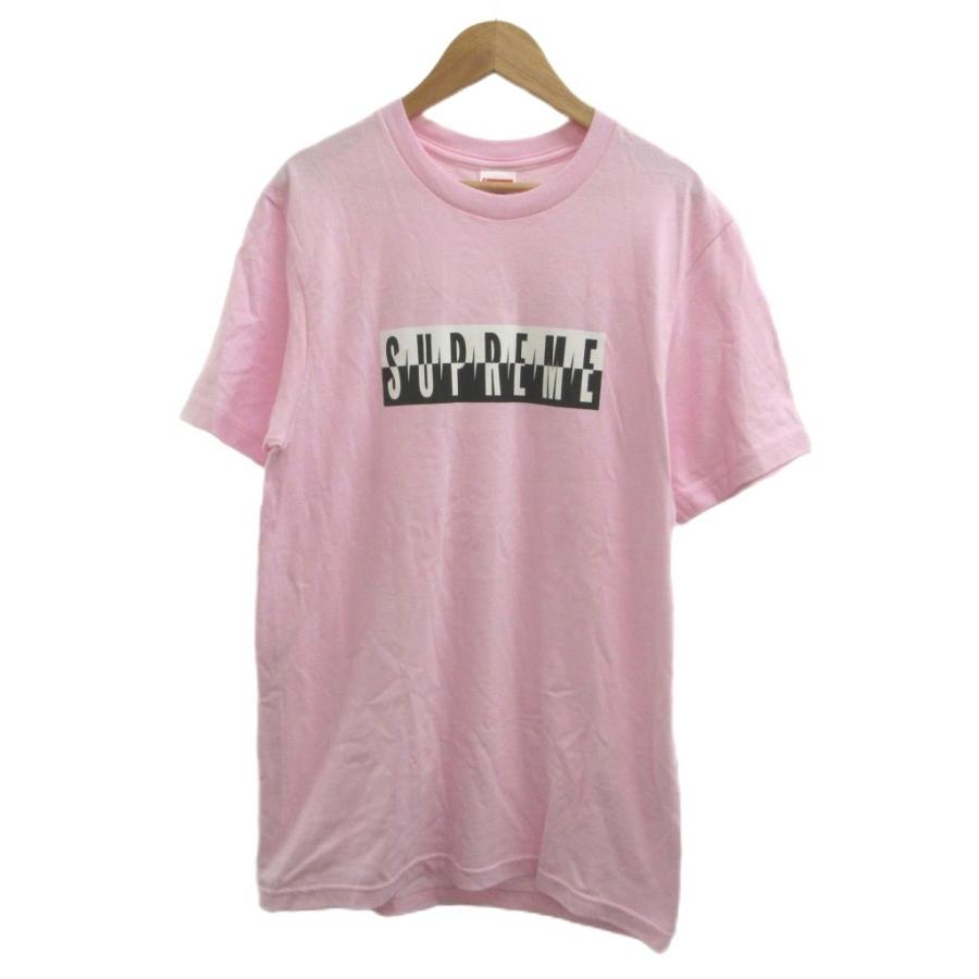 Supreme（シュプリーム） SUPREME Tシャツ S ピンク ロゴプリント 半袖