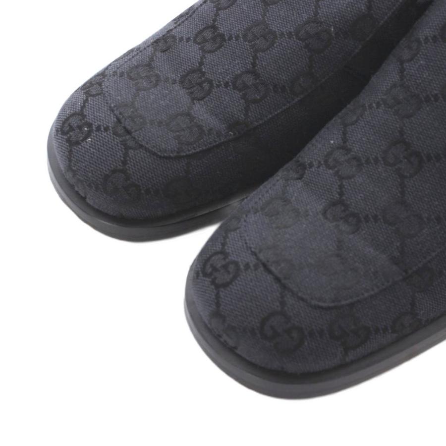 GUCCI（グッチ） GUCCI GG柄ローファー シューズ 37 24cm ネイビー /RI