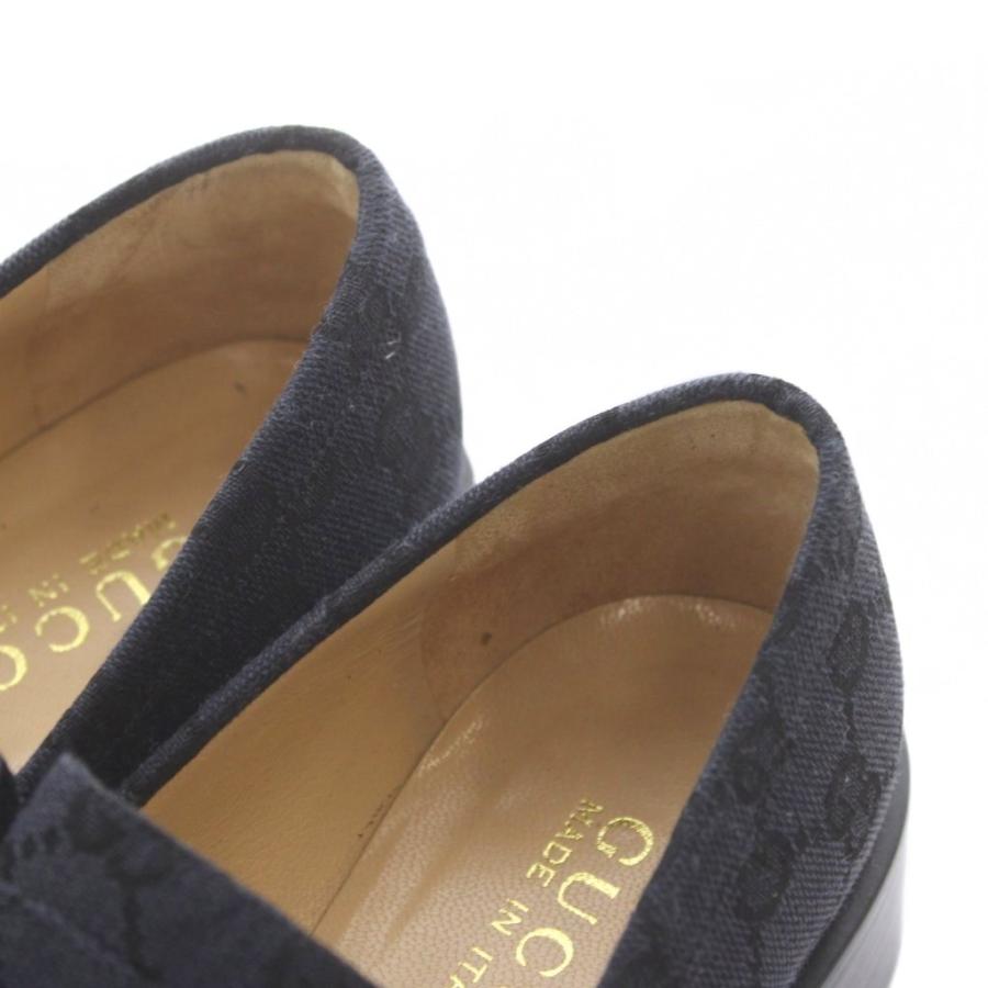 GUCCI（グッチ） GUCCI GG柄ローファー シューズ 37 24cm ネイビー /RI