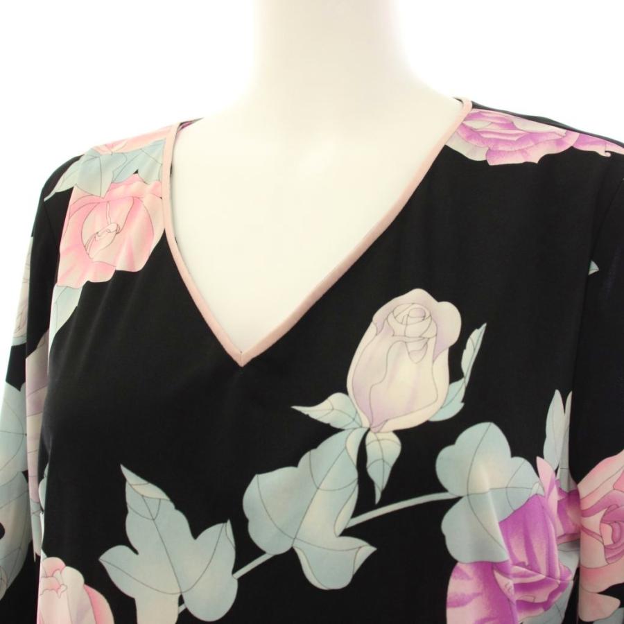 LEONARD（レオナール） LEONARD FASHION ワンピース 花柄 Vネック ひざ