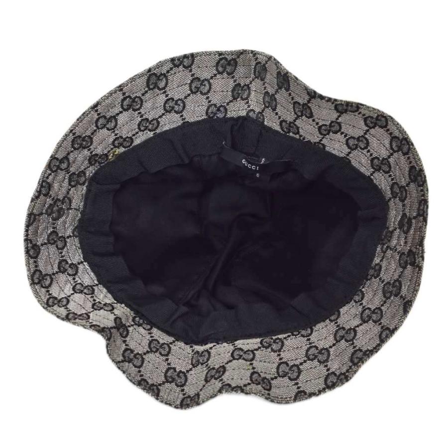 GUCCI　グッチ帽子　GG柄 　ハット GUCCI（グッチ） GUCCI GG柄 キャンバス バケットハット 帽子 L グレー