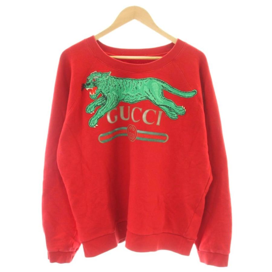 GUCCI（グッチ） スウェット トレーナー 長袖 プリント 刺繍 虎柄