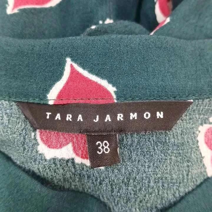 タラジャーモン TARA JARMON ワンピース ハート柄 スタンドカラー 長袖