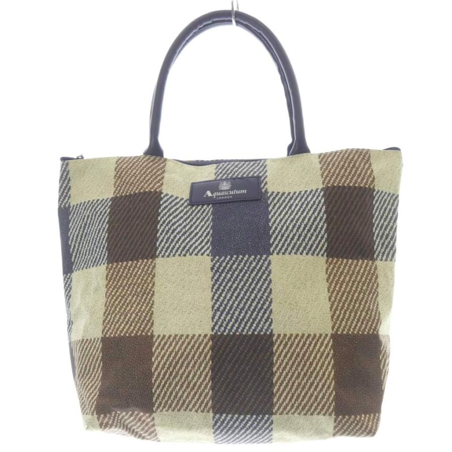 Aquascutum ハンドバッグ チェック柄 アクアスキュータム AQUASCUTUM トートバッグ ハンドバッグ チェック