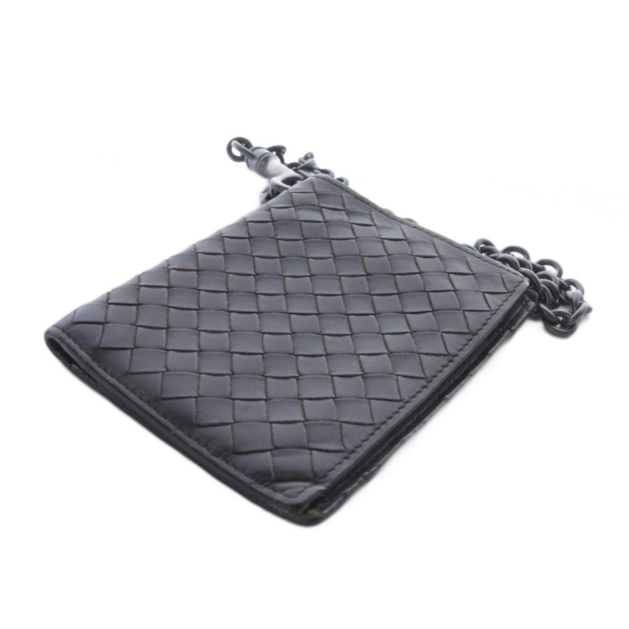 ボッテガヴェネタ イントレチャート　ウォレット　チェーン付　極美品 ボッテガヴェネタ BOTTEGAVENETA チェーンウォレット イントレ