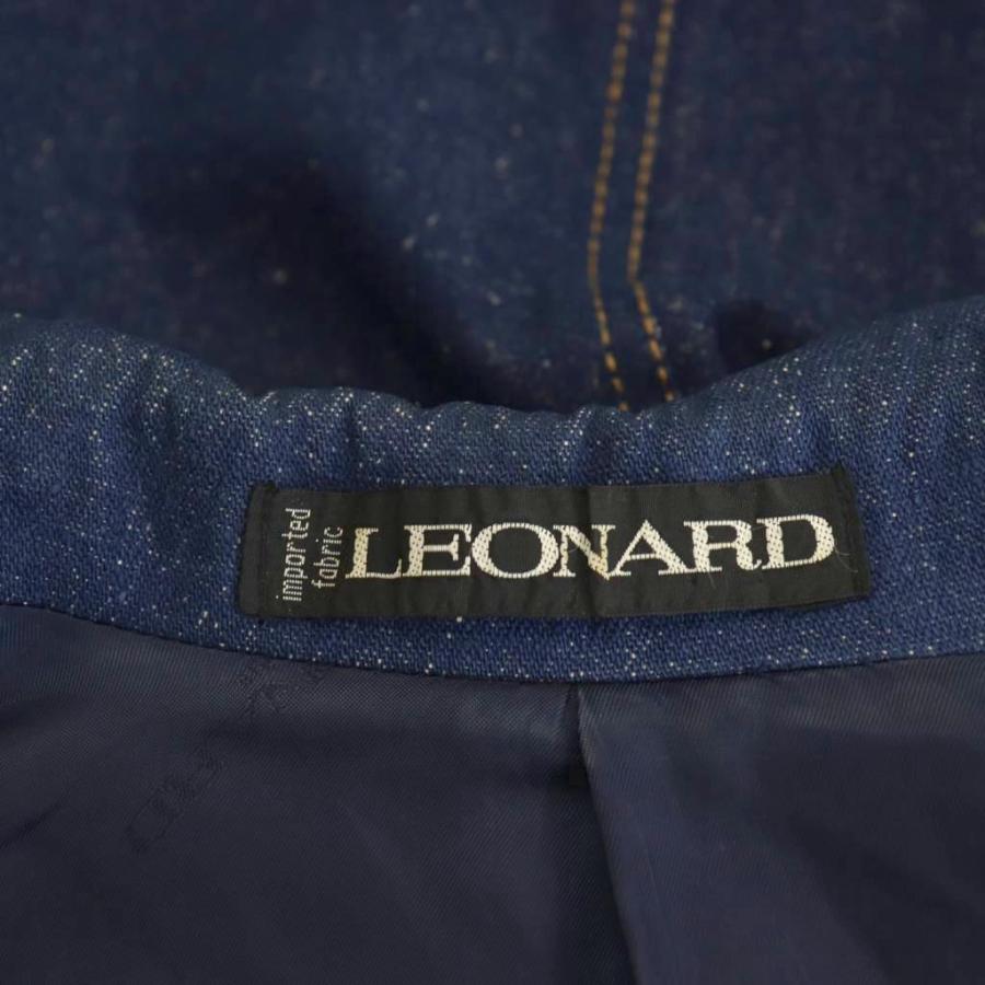 LEONARD（レオナール） デニムテーラードジャケット ダブル 金