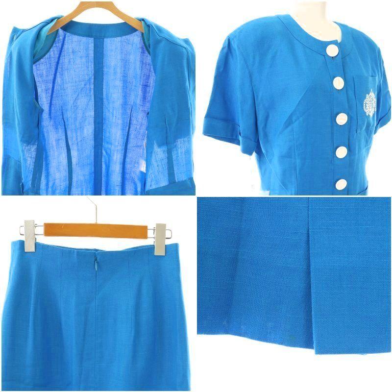 【中古】クリスチャンディオール ヴィンテージ マリン スーツ セットアップ ジャケット タイトスカート Christian Dior（クリスチャン・ディオール） ヴィンテージ マリン