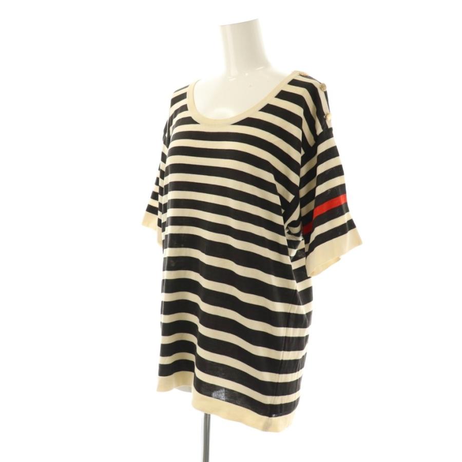 CHANEL（シャネル） ヴィンテージボーダーニット カットソー 半袖 36