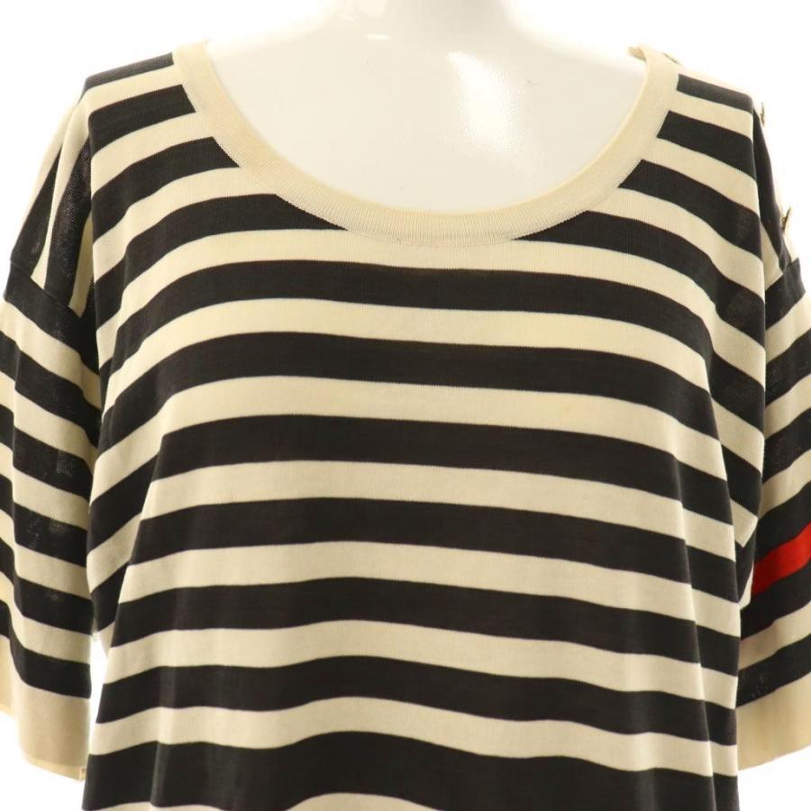 CHANEL（シャネル） ヴィンテージボーダーニット カットソー 半袖 36