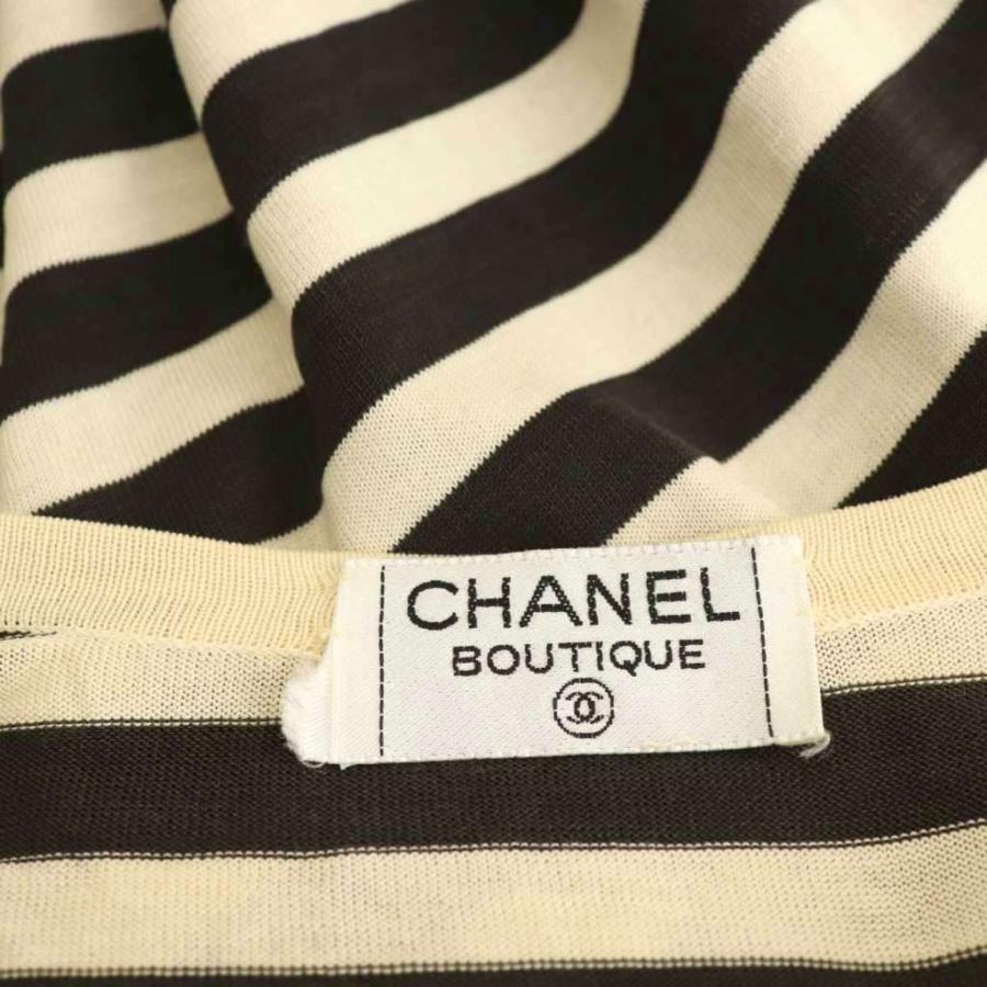 CHANEL（シャネル） ヴィンテージボーダーニット カットソー 半袖 36