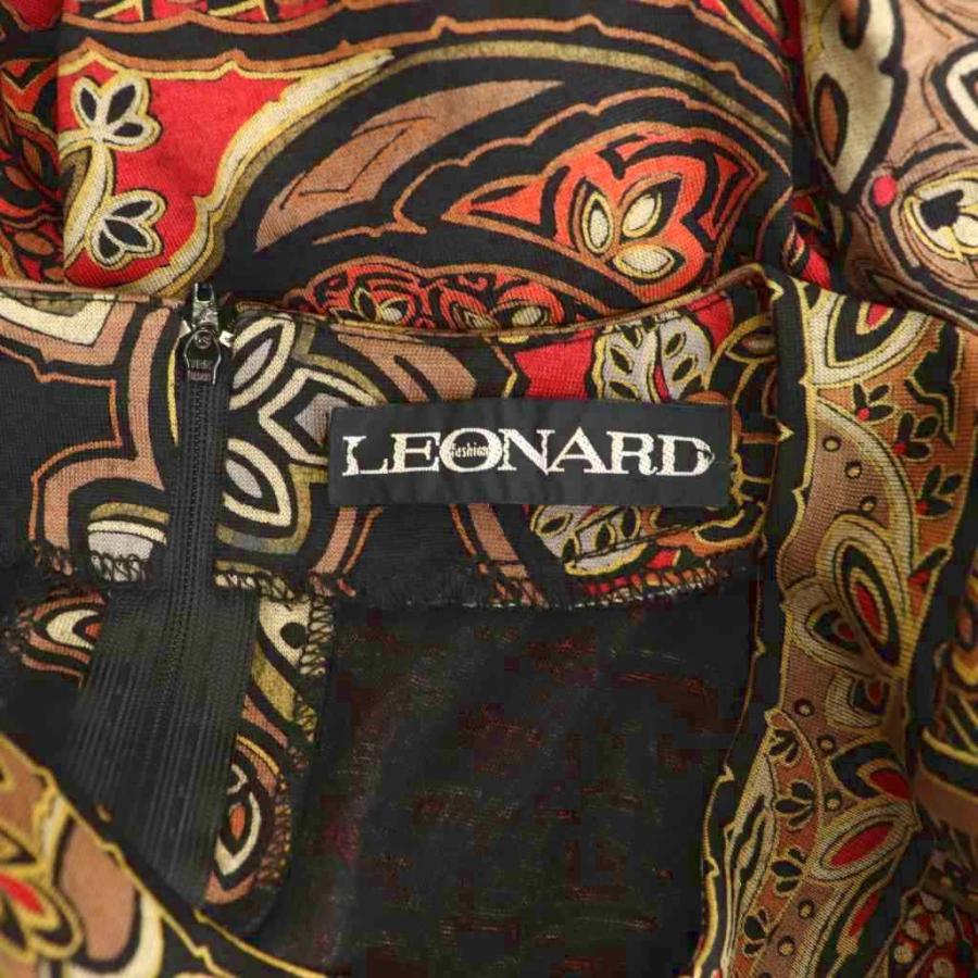LEONARD（レオナール） トップス ブラウス 長袖 シルク混 M ブラック