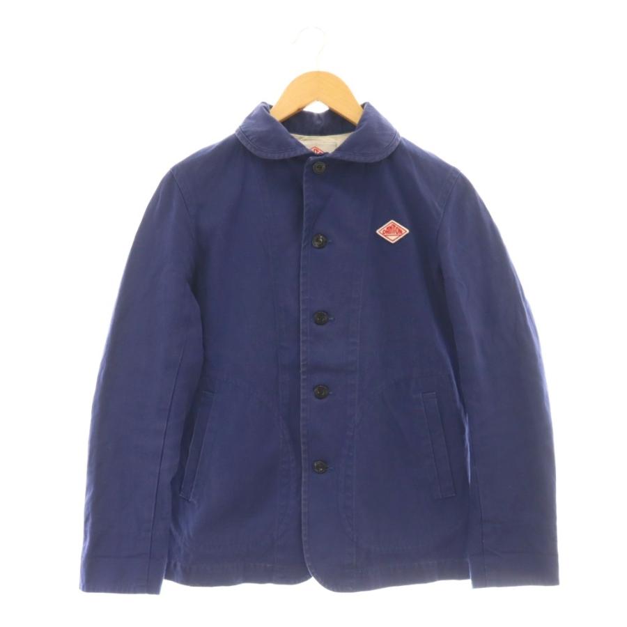 【新品】 DANTON ダントン ラウンドカラー カバーオール ジャケット ダントン DANTON ラウンドカラージャケット 36 ブルー /DO □GY53