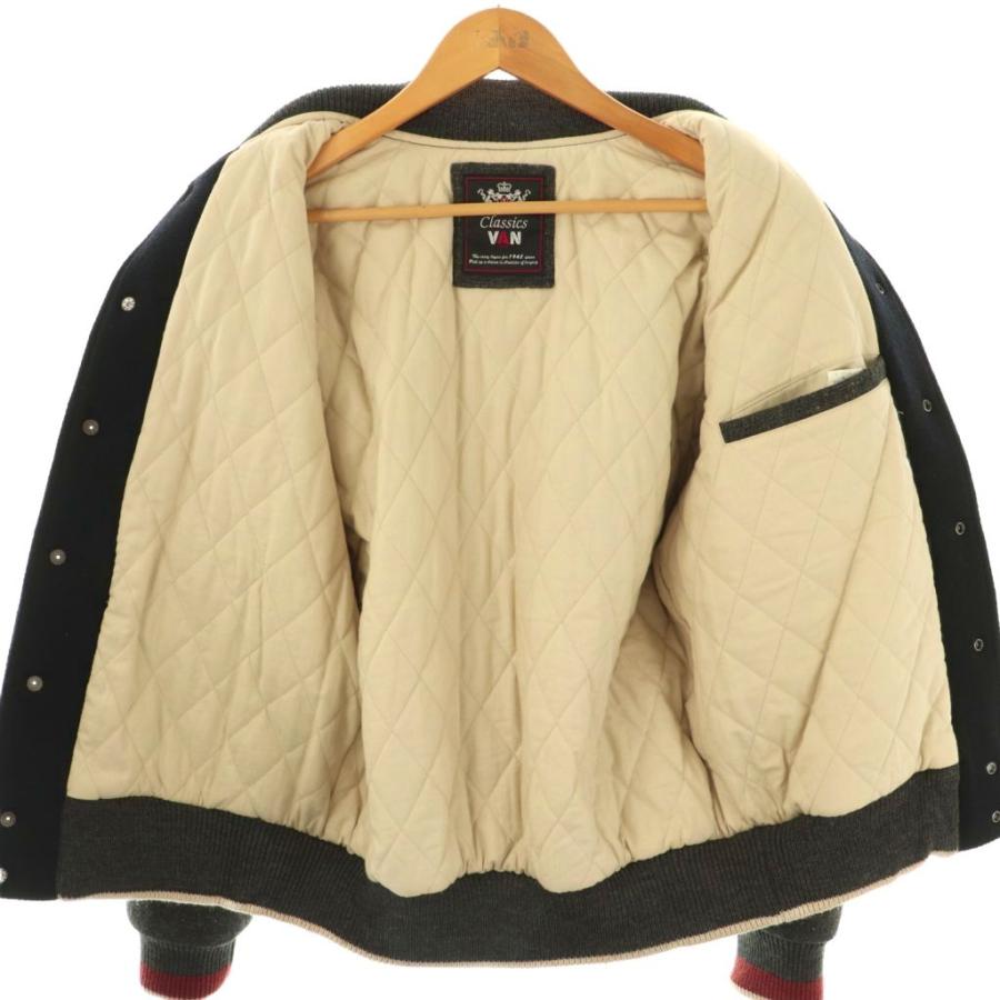 ヴァン ヂャケット VAN JAC スタジャン ブルゾン ウール エルボー