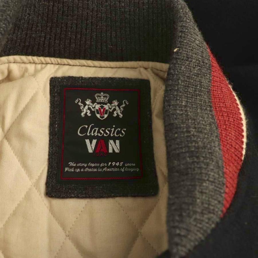 ヴァン ヂャケット VAN JAC スタジャン ブルゾン ウール エルボー 