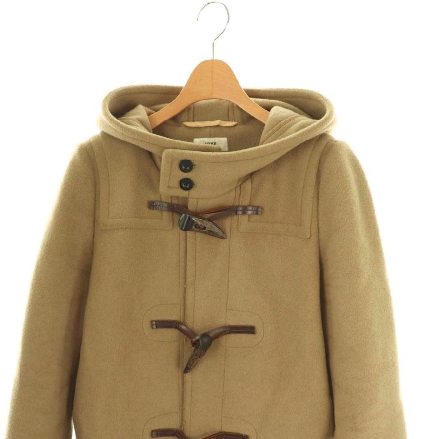 ハイク HYKE ダッフルコート ロングコート アウター フード付き ウール