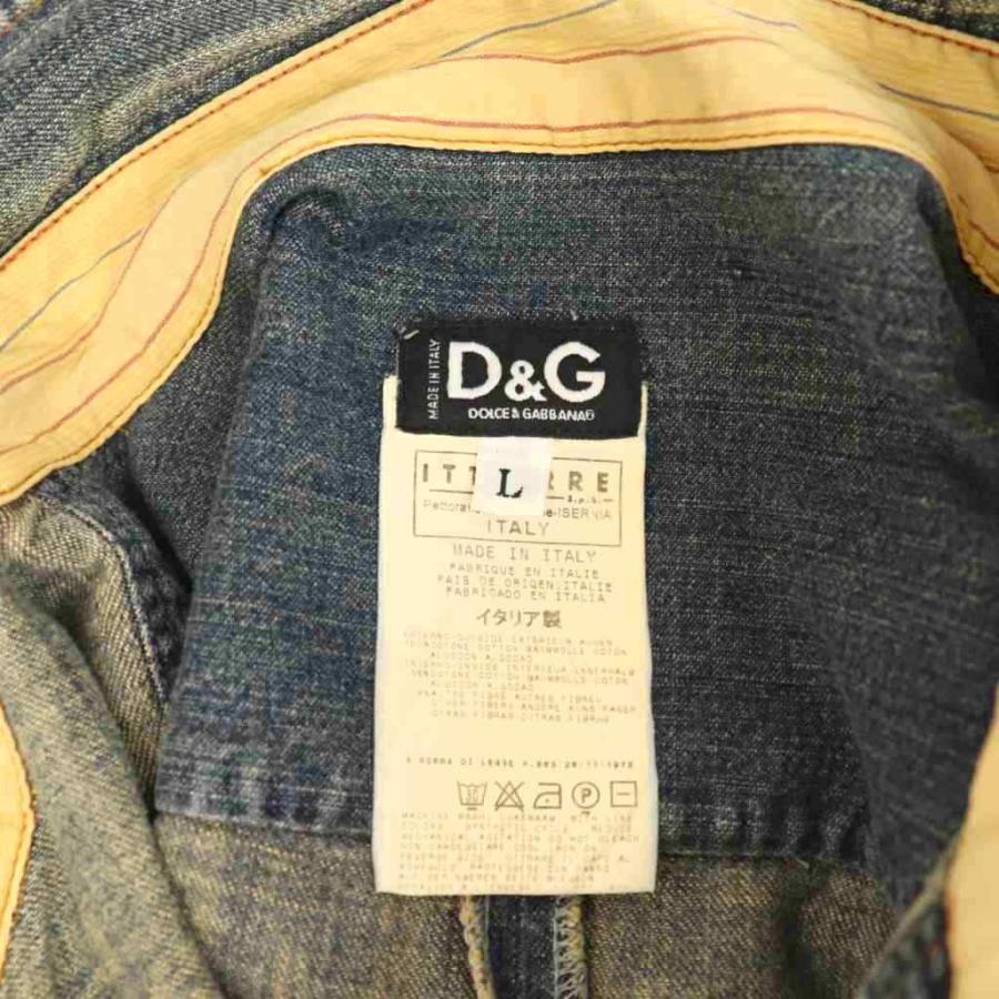 ディー&ジー ドルガバ ドルチェ&ガッバーナ D&G デニムシャツ 長袖 L