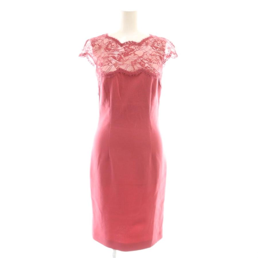 エミリオプッチ EMILIO PUCCI レースワンピース ひざ丈 タイト ウール