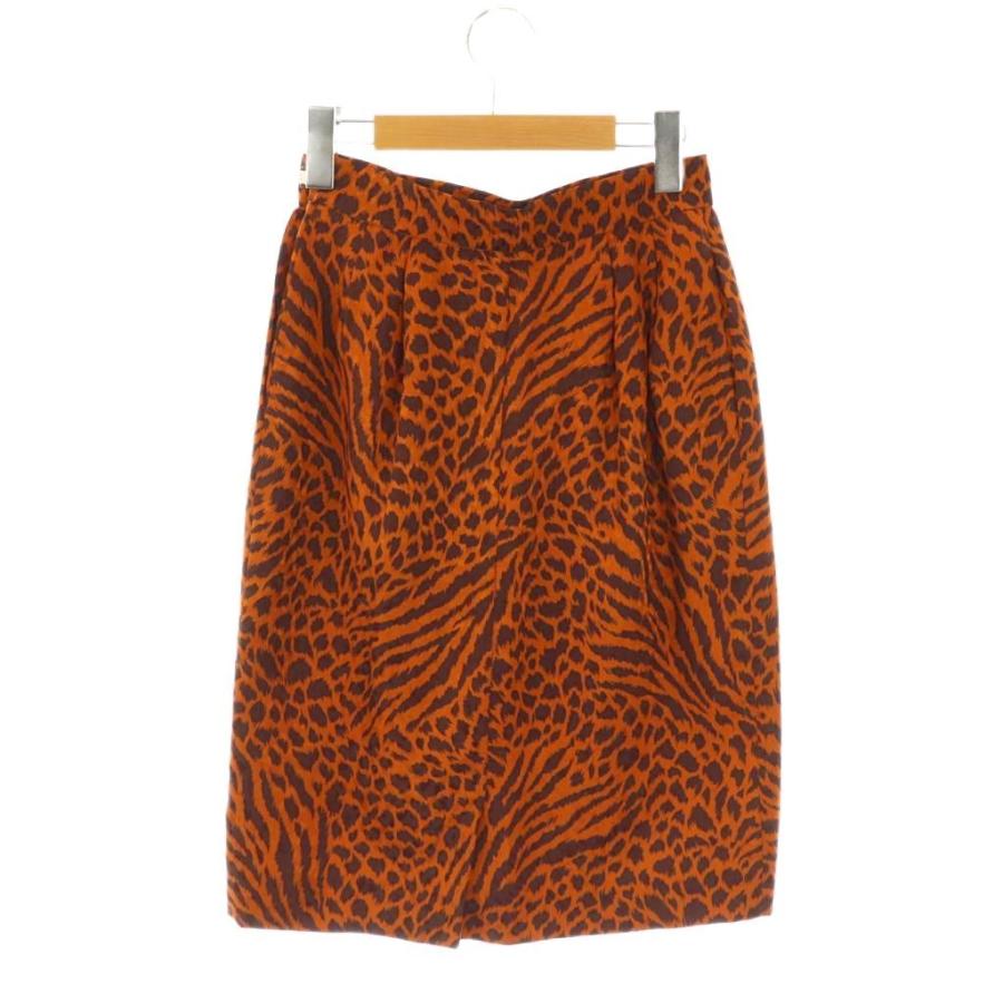 【中古】イヴサンローラン ヴィンテージ スーツ セットアップ ジャケット スカート アニマル柄 レオパード柄 36 38 Yves Saint Laurent（イヴ・サンローラン） ヴィンテージ スーツ