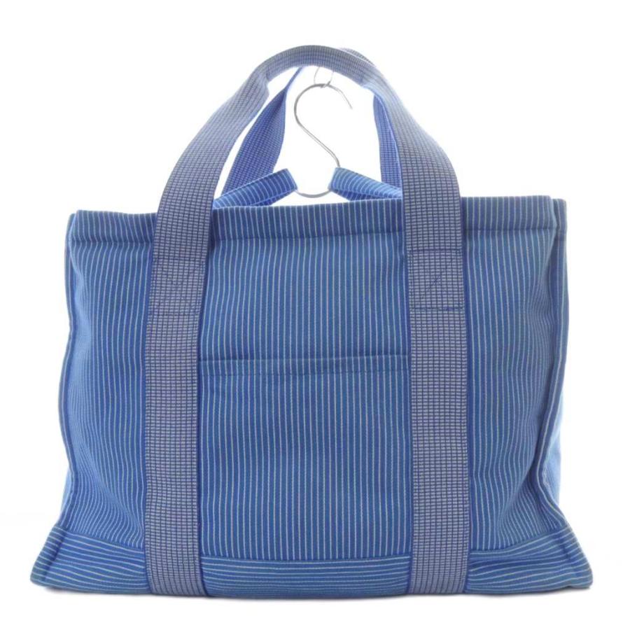 HERMES マザーズバッグ トートバッグ キャンバス ストライプ カヴァル HERMES（エルメス） マザーズバッグ カヴァル 馬 シュバル ストライプ
