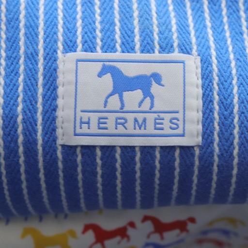 HERMES（エルメス） マザーズバッグ カヴァル 馬 シュバル ストライプ