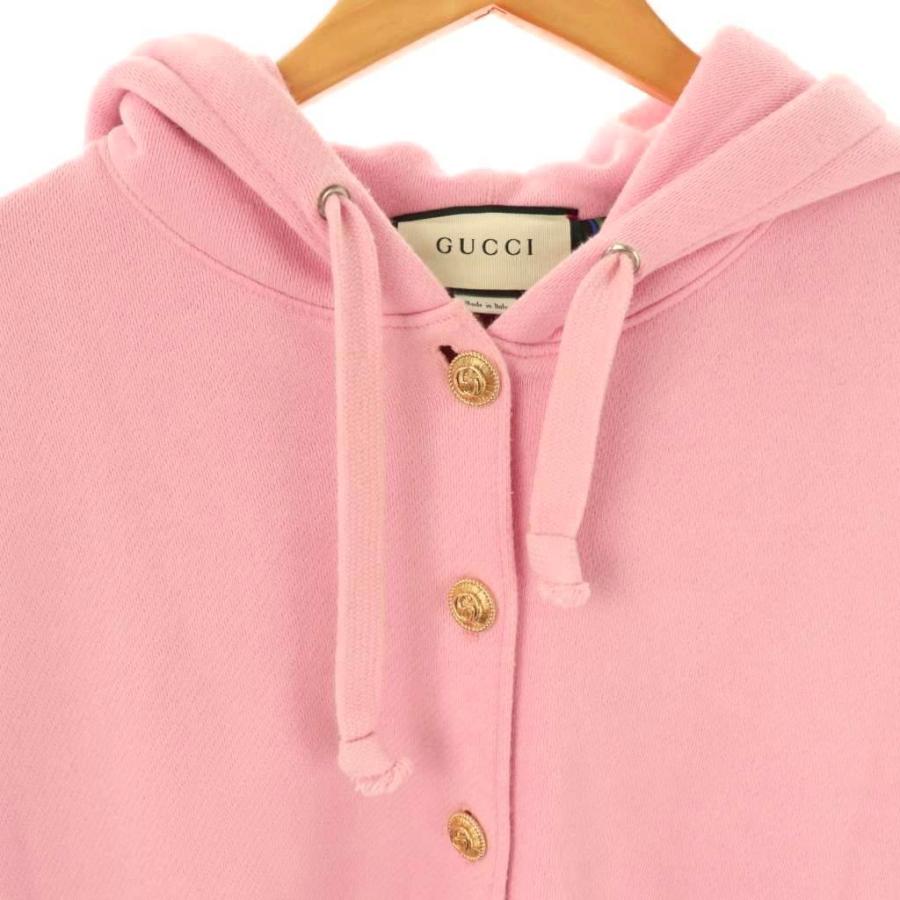GUCCI グッチ　テニス エンブロイダリー ピンク パーカー GUCCI（グッチ） GUCCI 19AW テニス エンブロイダリー スウェット
