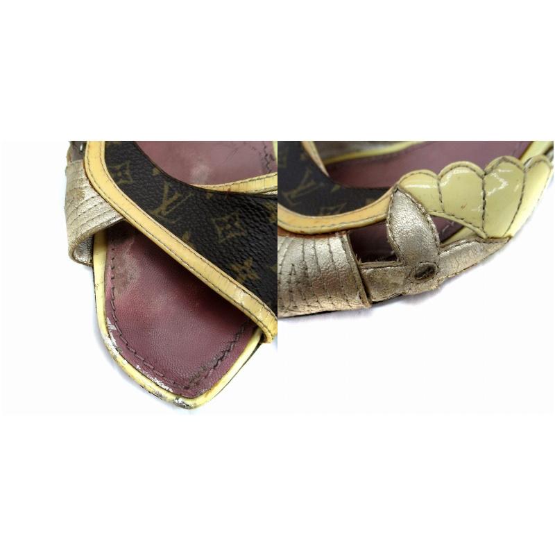 ルイヴィトン LOUIS VUITTON ストラップサンダル ミュール モノグラム