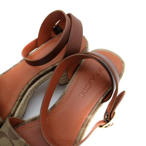 COACH（コーチ） ストラップサンダル エスパドリーユ シグネチャー