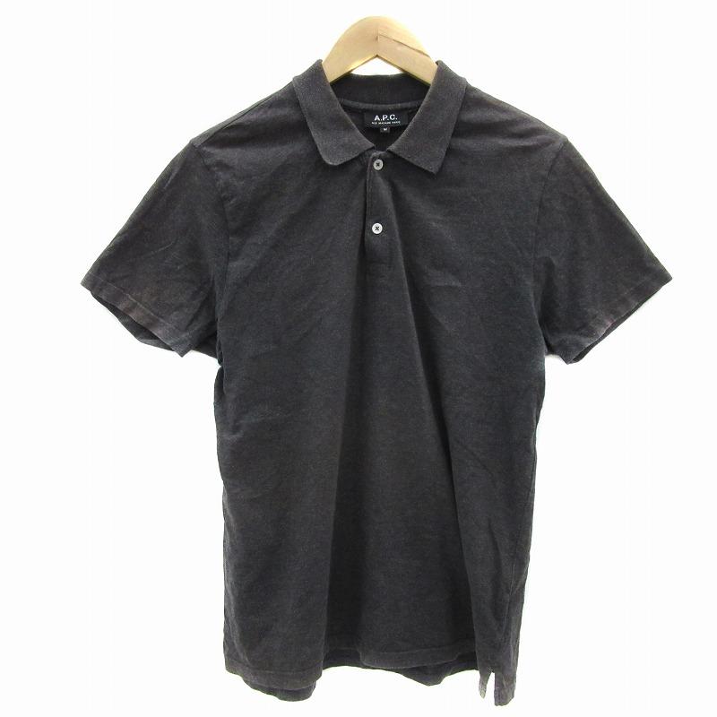 A.P.C.（アーペーセー） ポロシャツ 半袖 無地 M グレー /YS31 □GY53