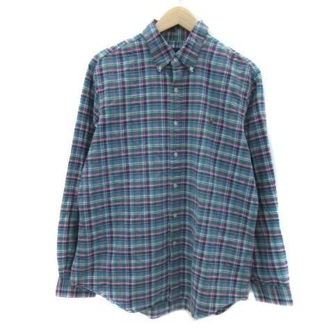 ラルフローレンPOLO 長袖シャツ グリーン系チェック ラルフローレンPOLO 長袖シャツ グリーン系チェック おしゃれ チェック