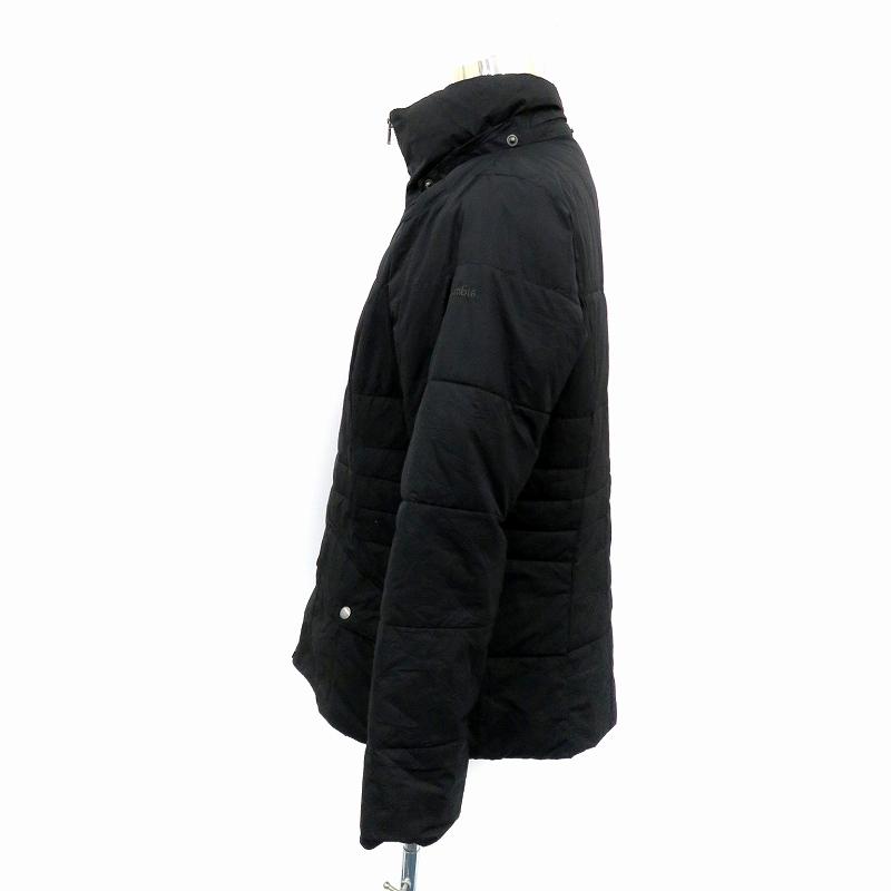 コロンビア Columbia 中綿ジャケット スタンドカラー ミドル丈 XL 黒 