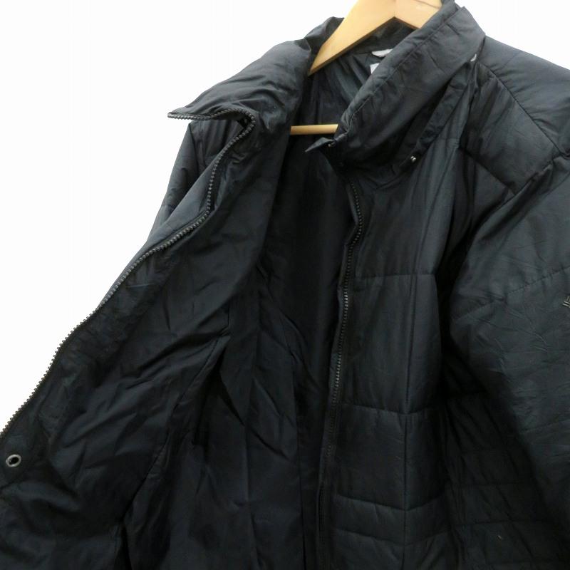 コロンビア Columbia 中綿ジャケット スタンドカラー ミドル丈 XL 黒 