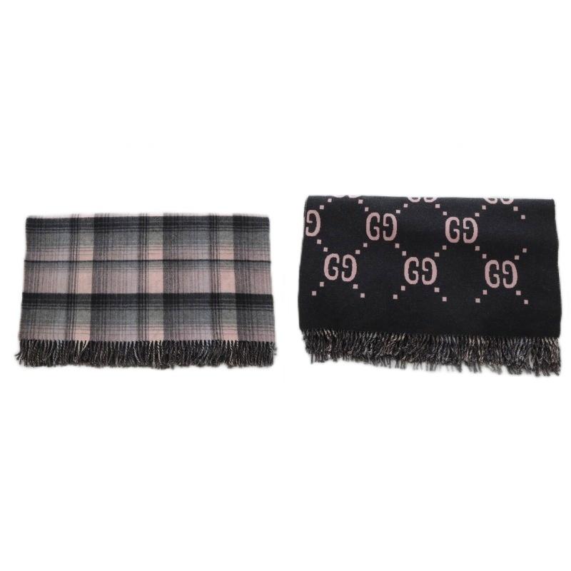 GUCCI（グッチ） リバーシブル GGウールケープポンチョ チェック