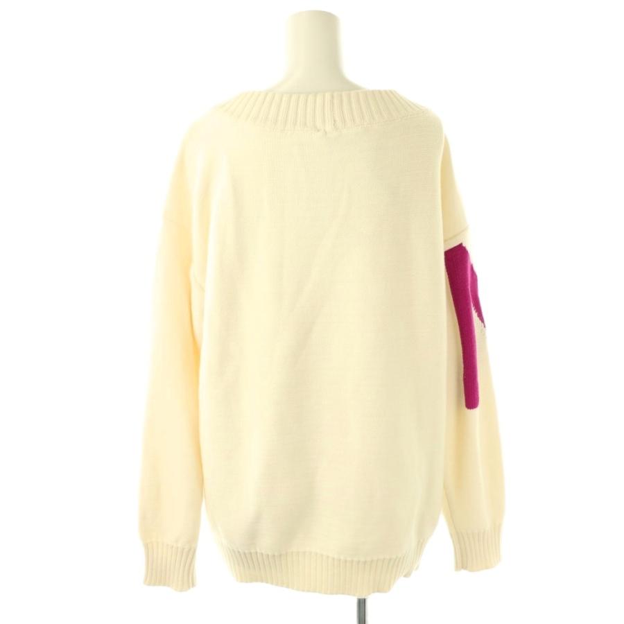 ヌメロヴェントゥーノ N°21 ニット セーター ロゴ 長袖 XS オフ