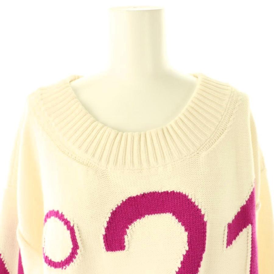 ヌメロヴェントゥーノ N°21 ニット セーター ロゴ 長袖 XS オフ