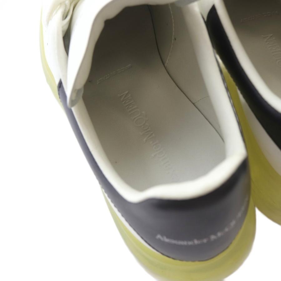 【中古】アレキサンダーマックイーン ALEXANDER MCQUEEN スニーカー レザー ロゴ 37 白 黒 /SR ■GY57 レディース アレキサンダーマックイーン ALEXANDER MCQUEEN スニーカー レザー