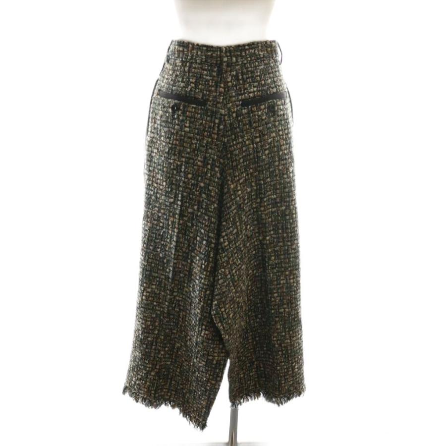 サカイ sacai 21AW Tweed Maxi Skirt ツイード スカート ラップ