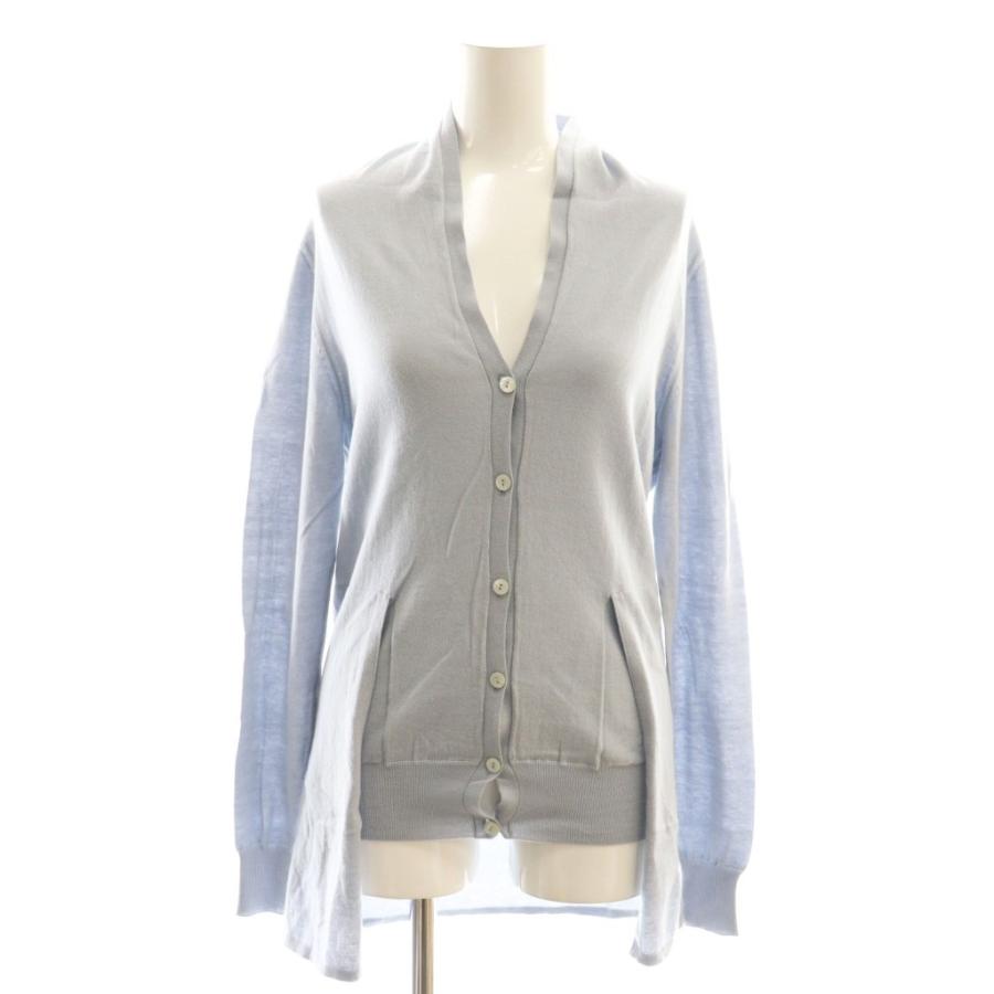 【中古】マルタンマルジェラ 1 Martin Margiela 1 12SS カーディガン ニット Vネック XS サックスブルー マルタンマルジェラ 1 Martin Margiela 12SS カーディガン ニット V