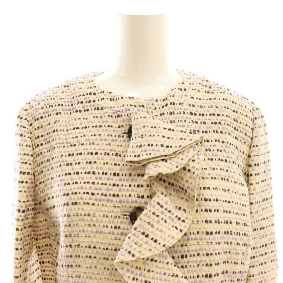 レッドヴァレンティノ フリルジャケット　ショートコート【美品】 未使用品 レッド ヴァレンティノ RED VALENTINO フリルジャケット ノー