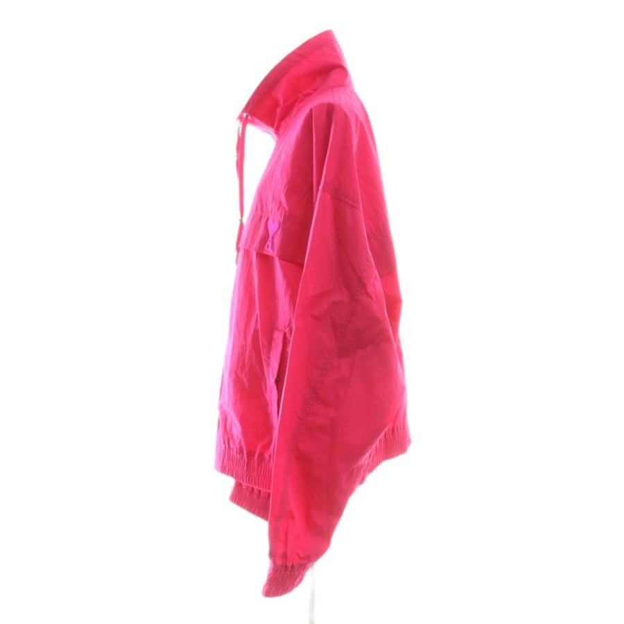 アミ ami ナイロンブルゾン ジャンパー ジップアップ ハート L ピンク