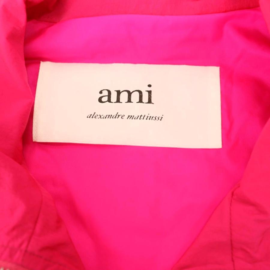 【中古】アミ ami ナイロンブルゾン ジャンパー ジップアップ ハート L ピンク /CX ■GY57 レディース アミ ami ナイロンブルゾン ジャンパー ジップアップ ハート L ピンク