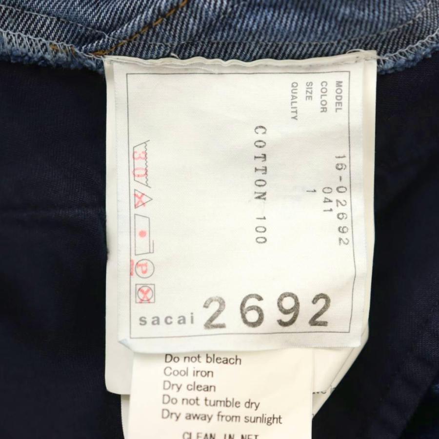 サカイ sacai バックオープン デニムワンピース タグ付き サカイ sacai 