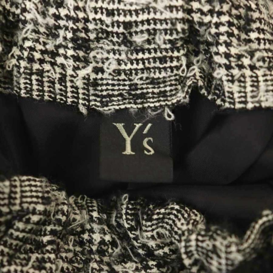 美品★Y's ヨウジヤマモト グレンチェック サルエルパンツ 日本製 Y's（ワイズ） サルエルパンツ イージー グレンチェック 2 黒 ブラック