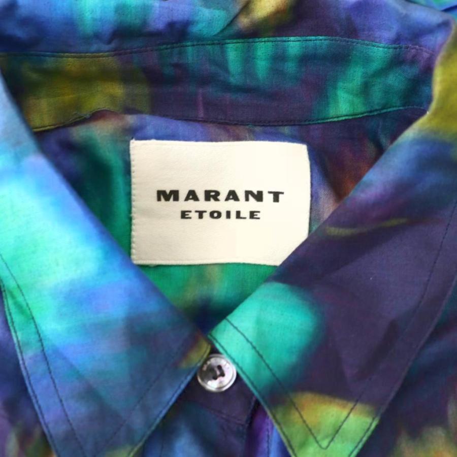 イザベルマラン ISABEL MARANT シャツワンピース ロング 総柄 38  