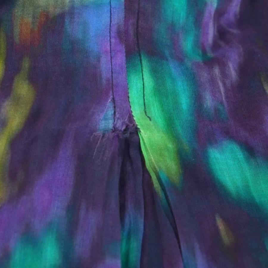 【中古】イザベルマラン ISABEL MARANT シャツワンピース ロング 総柄 38 ブルー グリーン /DF ■GY57 レディース イザベルマラン ISABEL MARANT シャツワンピース ロング 総柄 38