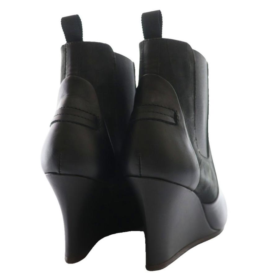 ランバン LANVIN サイドゴアブーツ ショート 37 黒 ブラック /SS □OS