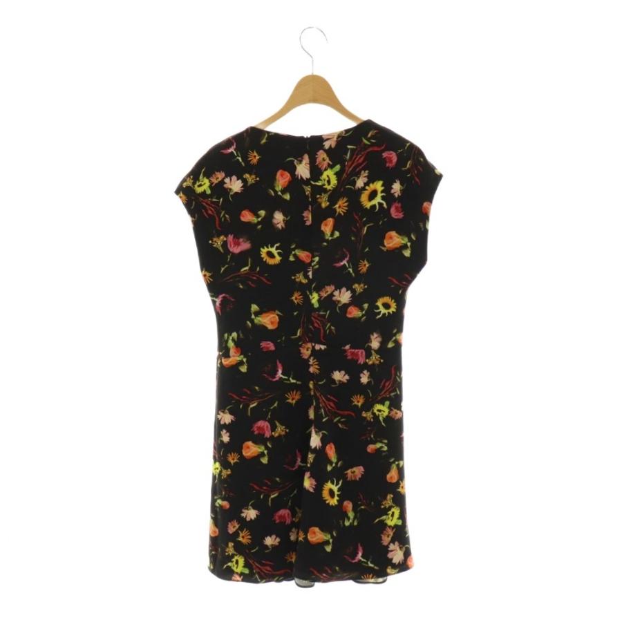 モスキーノ MOSCHINO ワンピース ミニ ノースリーブ 38 黒 ブラック