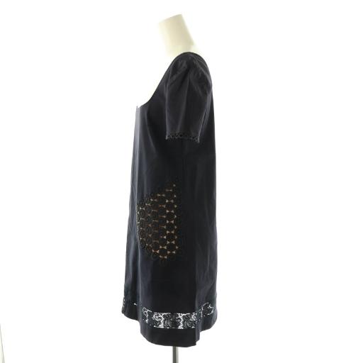 ステラマッカートニー STELLA McCARTNEY ワンピース ミニ 半袖 34 紺