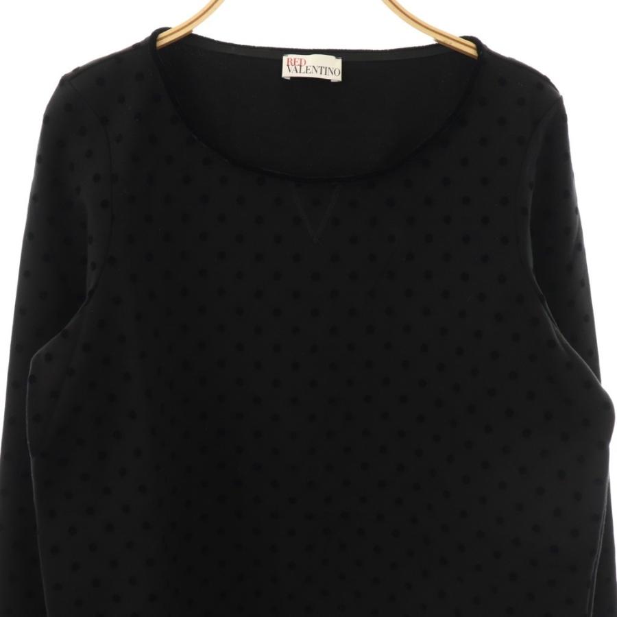 美品 レッドヴァレンティノ 長袖カットソー レディース S レッド ヴァレンティノ RED VALENTINO 長袖 カットソー ドット L